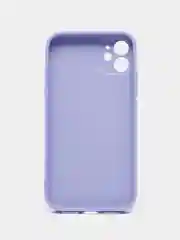 Лавандовый чехол для iPhone 11, силиконовый, со стеклянной панелью