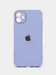 Лавандовый чехол для iPhone 11, силиконовый, со стеклянной панелью