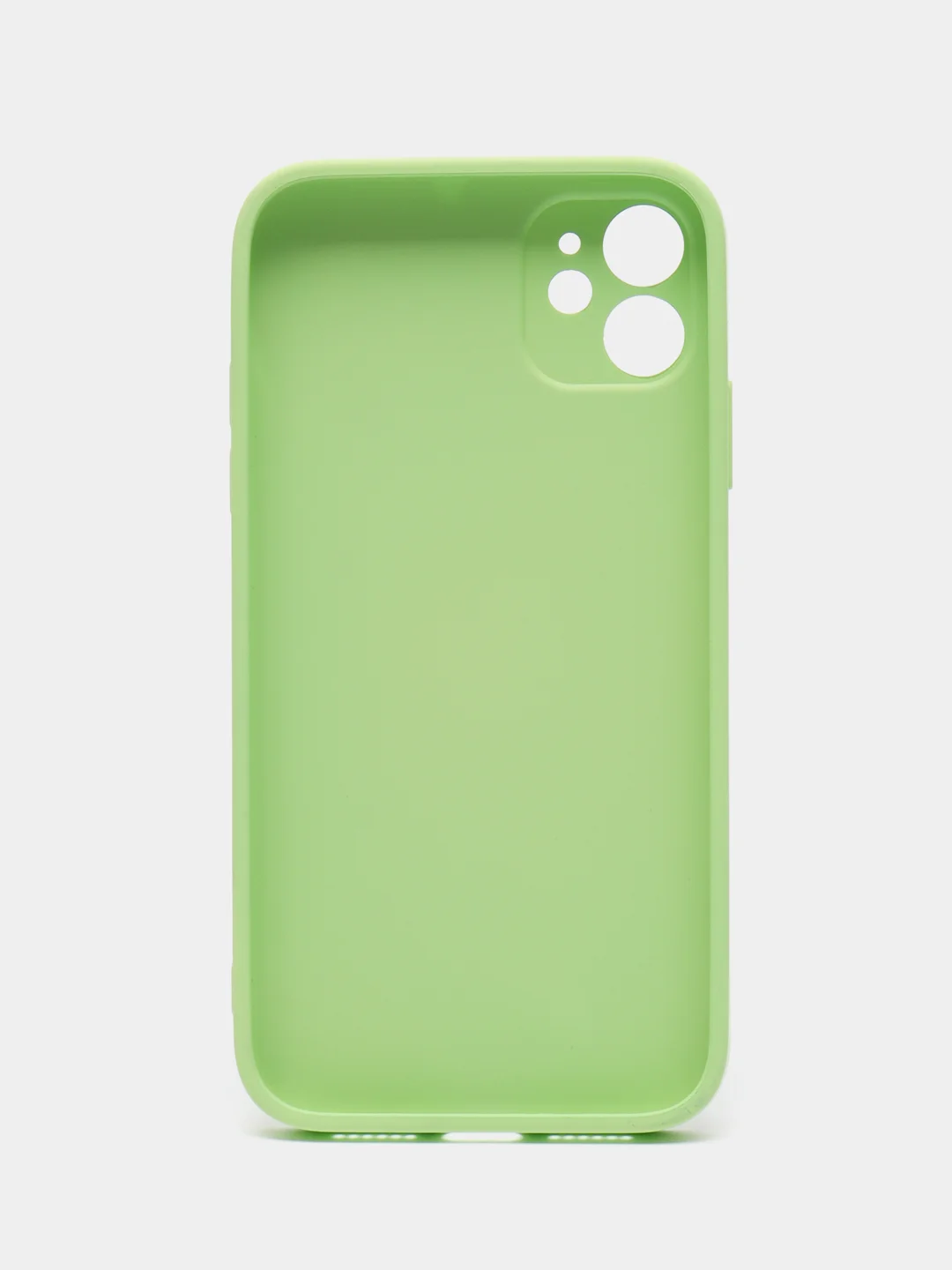Салатовый чехол для iPhone 11, силиконовый, со стеклянной панелью