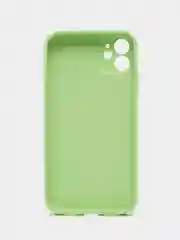 Салатовый чехол для iPhone 11, силиконовый, со стеклянной панелью