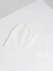 Белый шапка хлопковая, двухслойная, на девочку