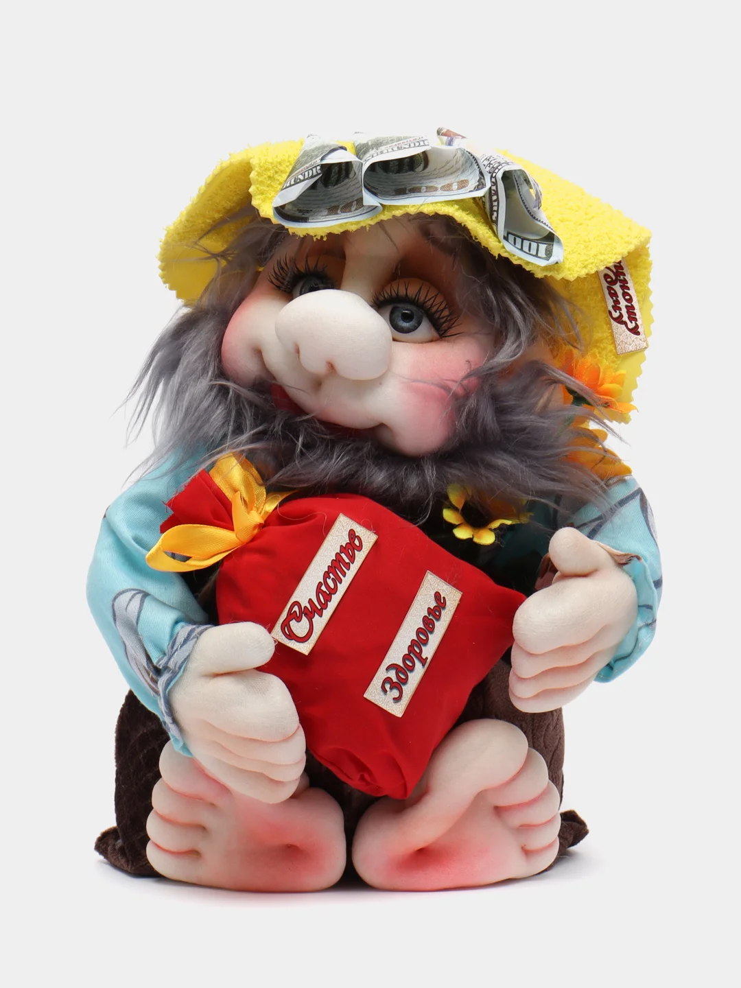 Горчичный игрушка "Домовенок"