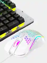 Белый мышь компьютерная игровая с RGB подсветкой, FX-88