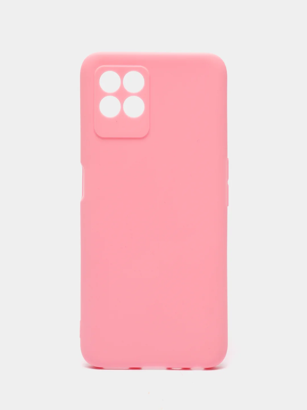 Розовый чехол на Realme 8i силиконовый, матовый