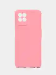 Розовый чехол на Realme 8i силиконовый, матовый