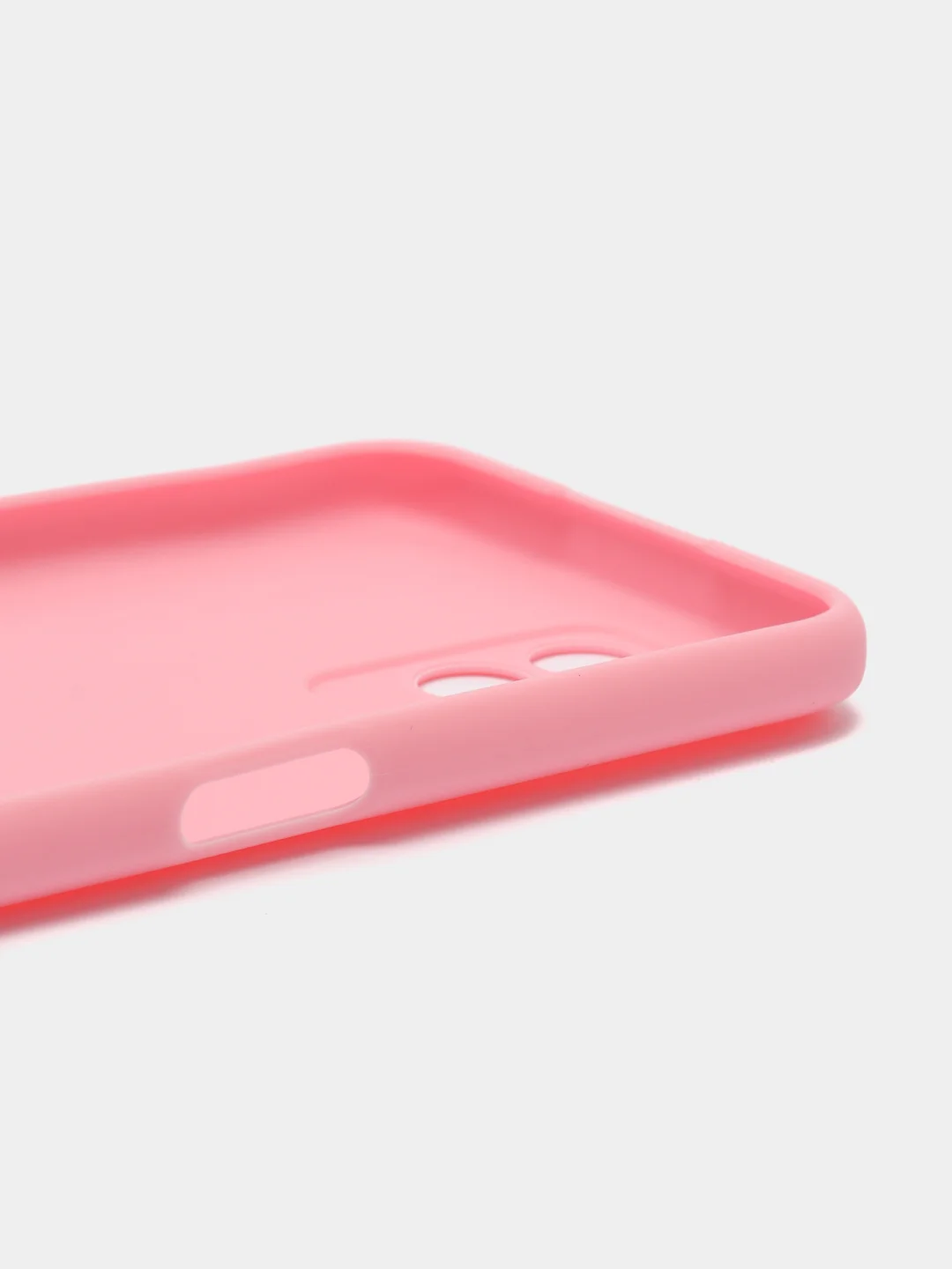 Розовый чехол на Realme 8i силиконовый, матовый