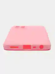 Розовый чехол на Realme 8i силиконовый, матовый
