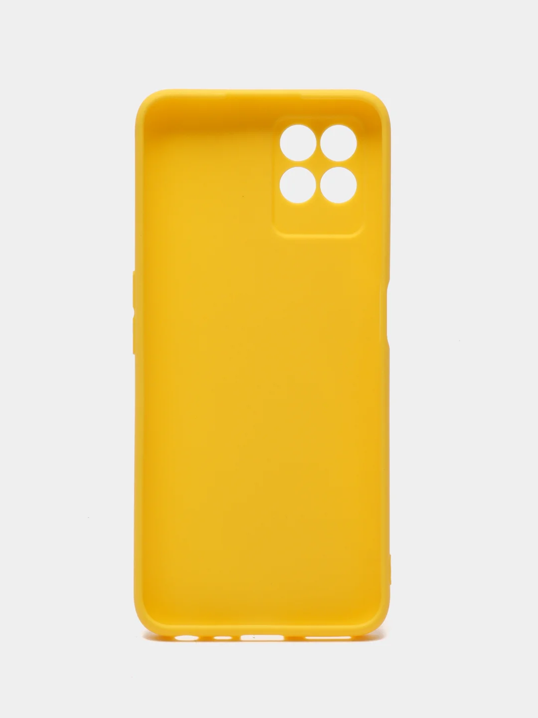 Желтый чехол на Realme 8i силиконовый, матовый