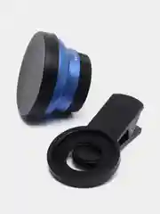 Серебряный объектив для телефона, с зажимом, широкоугольный