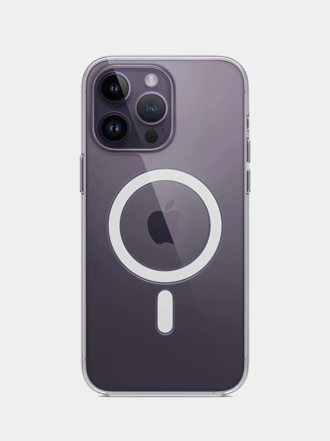 Чехол для iPhone 14 / 14 Plus / 14 Pro / 14 Pro Max, с MagSafe, силиконовый, прозрачный
