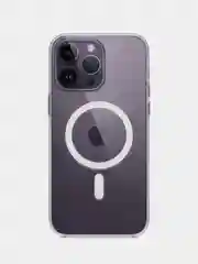 Чехол для iPhone 14 / 14 Plus / 14 Pro / 14 Pro Max, с MagSafe, силиконовый, прозрачный