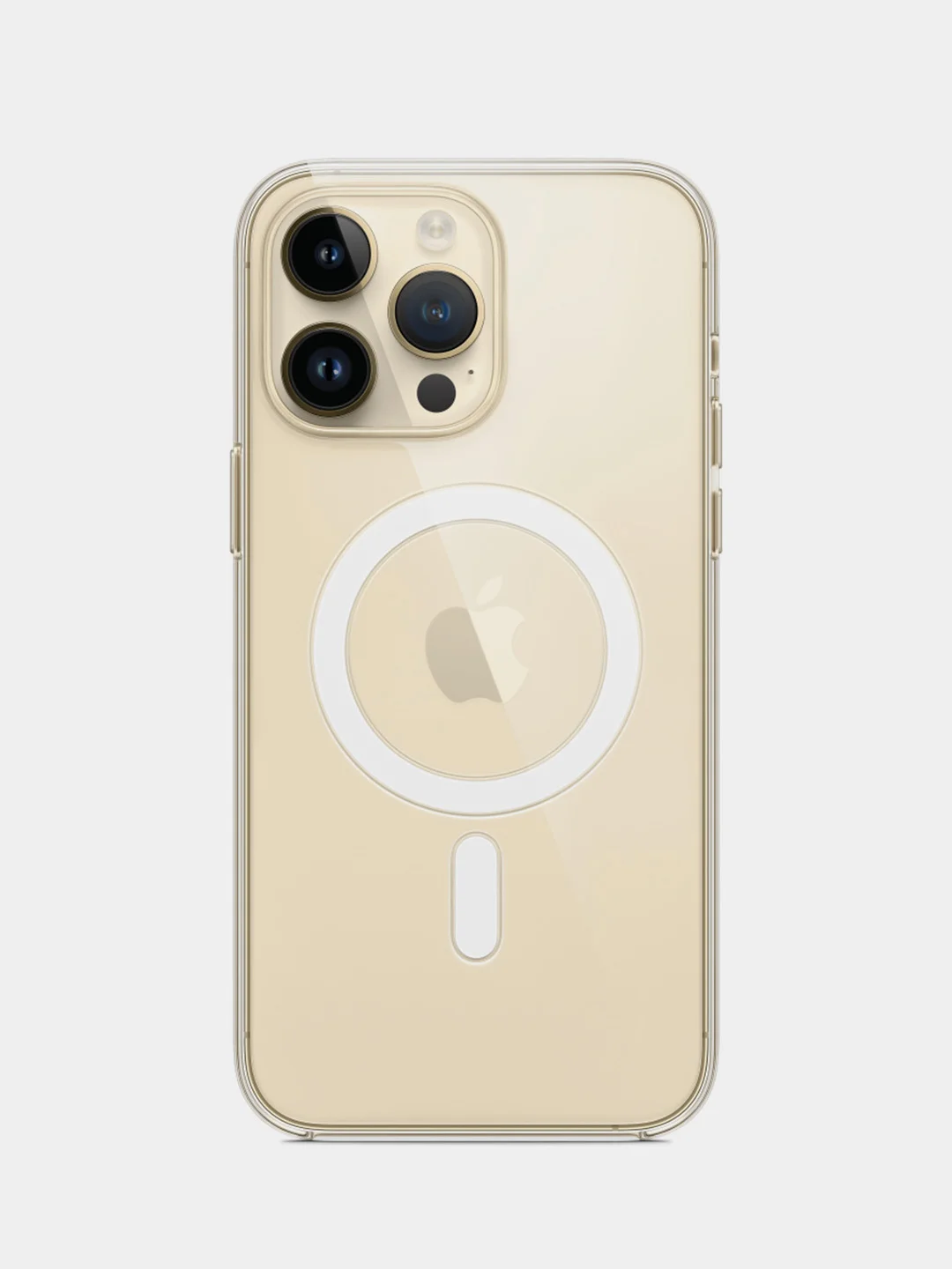 Чехол для iPhone 14 / 14 Plus / 14 Pro / 14 Pro Max, с MagSafe, силиконовый, прозрачный