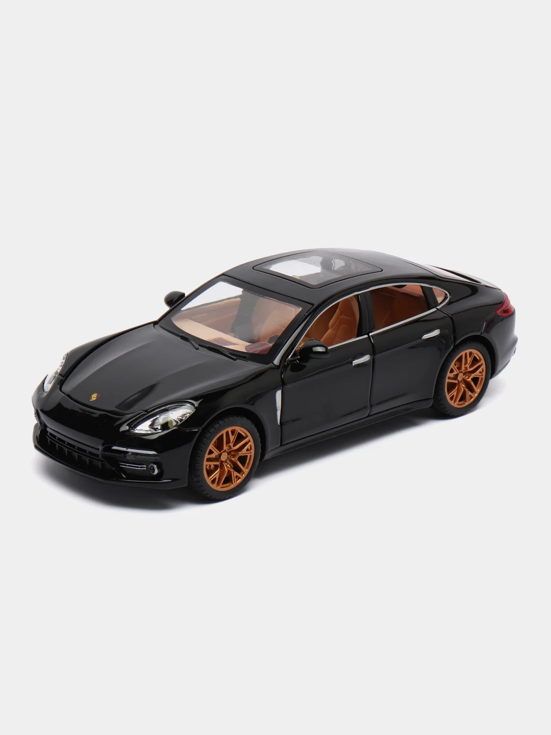 Черный металлическая машинка 1:24 Porsche 1900-13