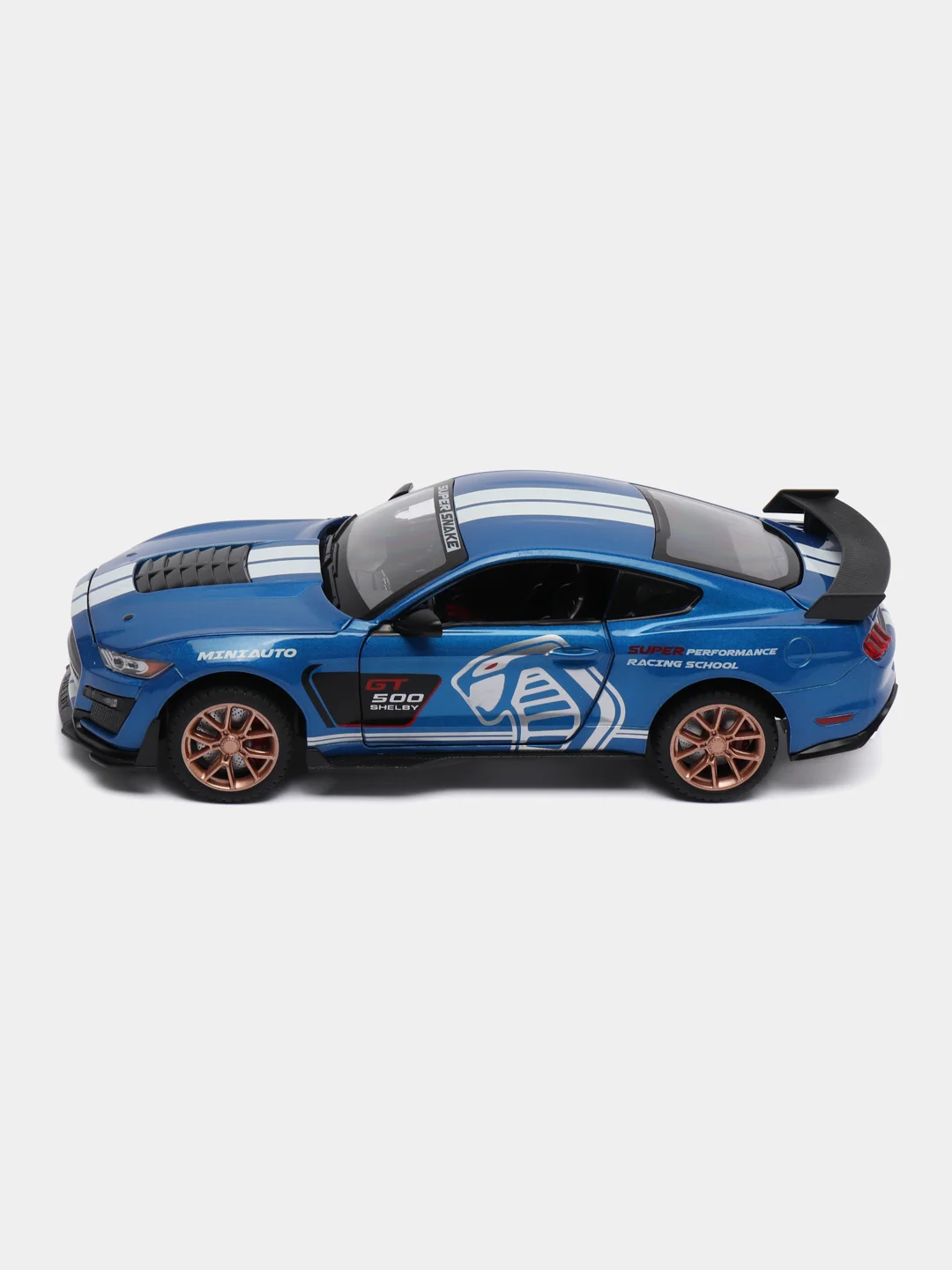 Синий металлическая машинка Ford Mustang Shelby GT500 2406B, 1:24