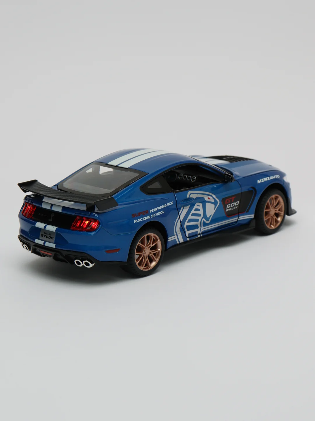 Синий металлическая машинка Ford Mustang Shelby GT500 2406B, 1:24