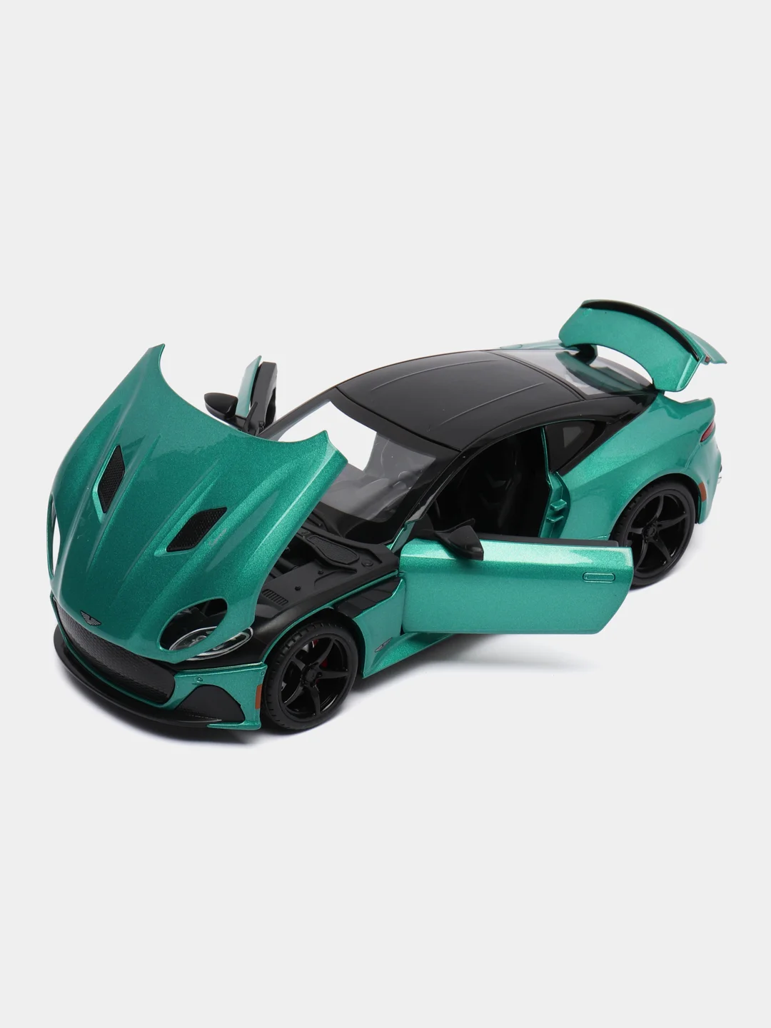 Зеленый металлическая машинка Aston Martin 1:22