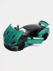 Зеленый металлическая машинка Aston Martin 1:22
