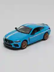 Голубой игрушечный автомобиль BMW M8 M-Power 1:24 MiniAuto