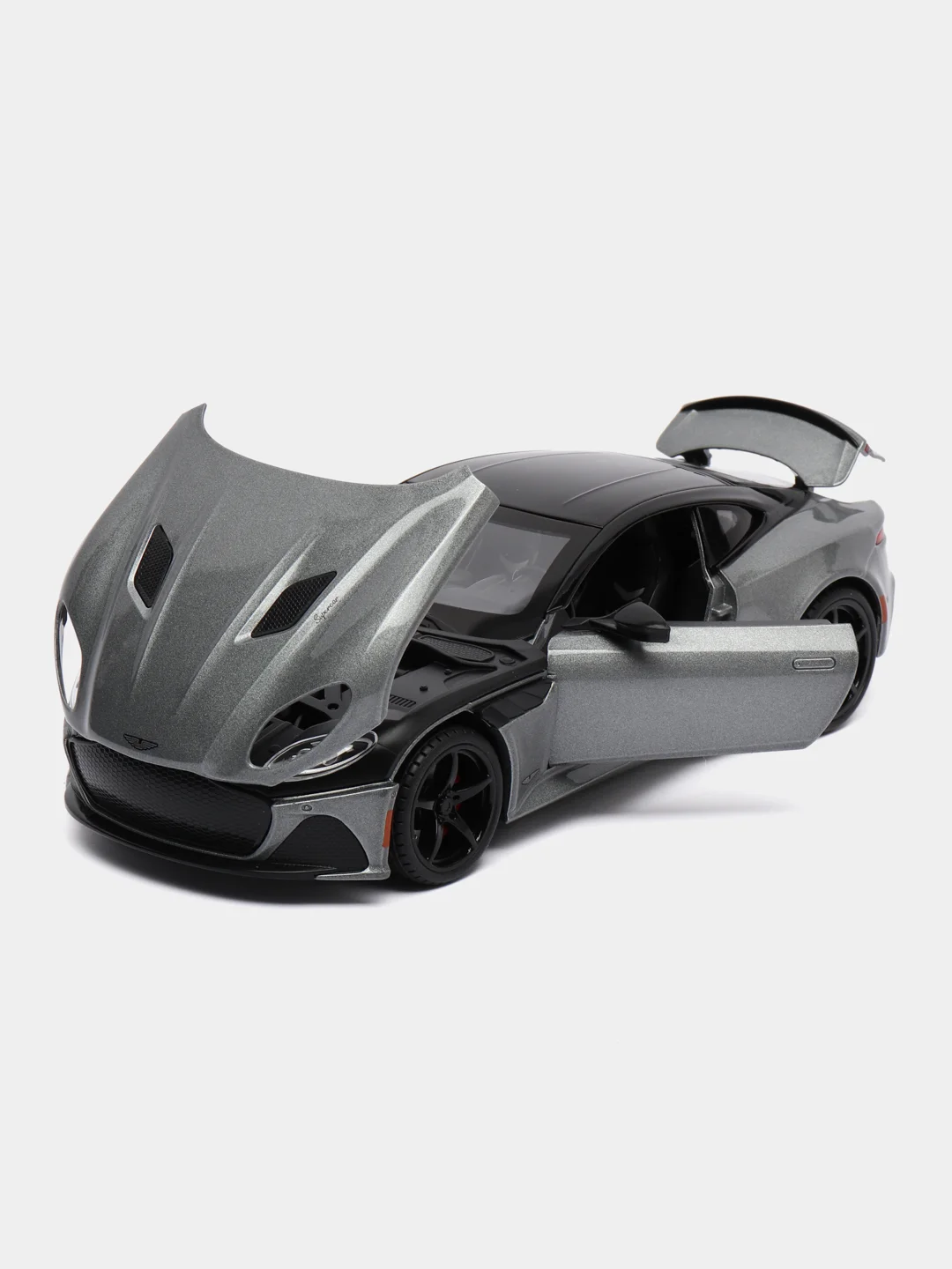 Серый металлическая машинка Aston Martin 1:22
