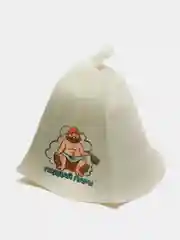 Приглушённый хаки шапка банная с надписью