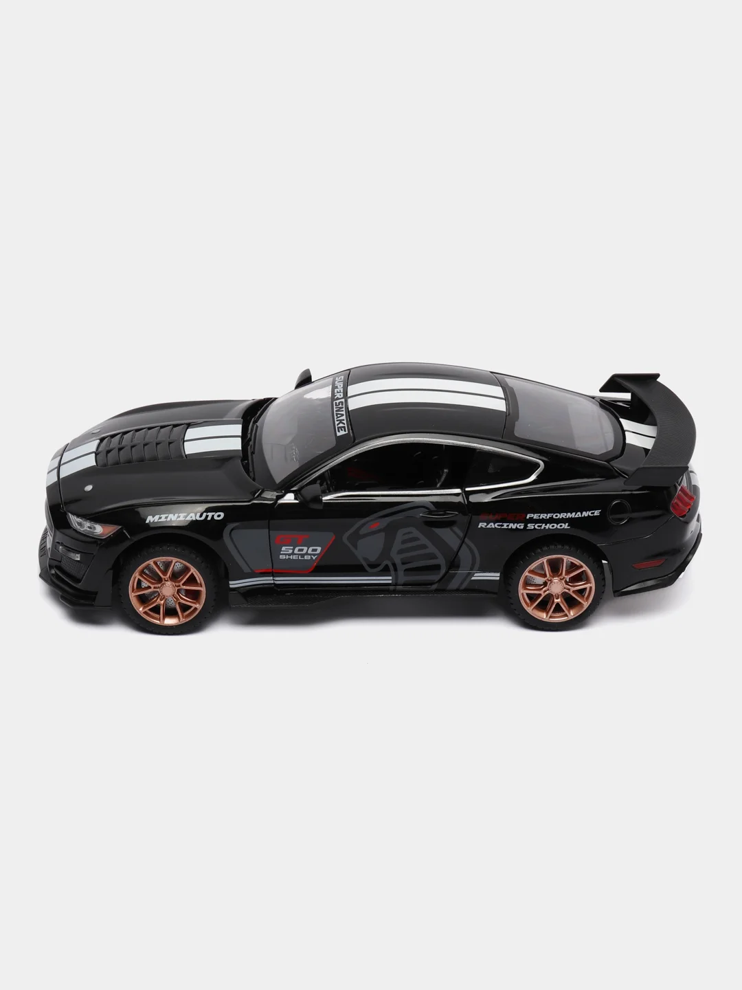 Черный металлическая машинка Ford Mustang Shelby GT500 2406B, 1:24