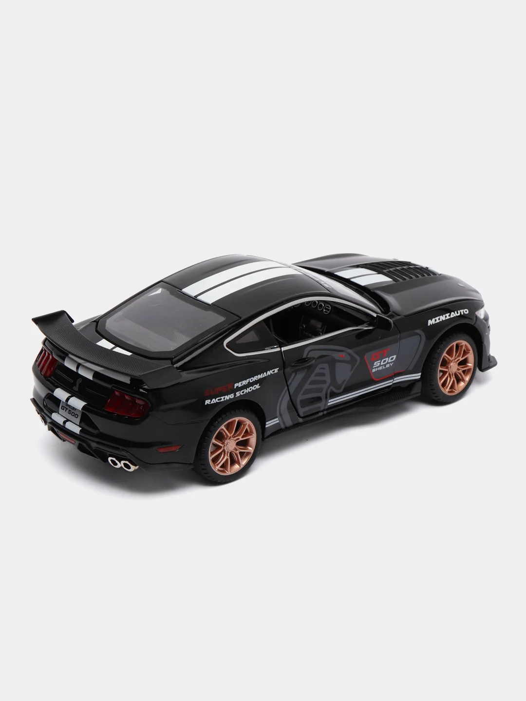 Черный металлическая машинка Ford Mustang Shelby GT500 2406B, 1:24
