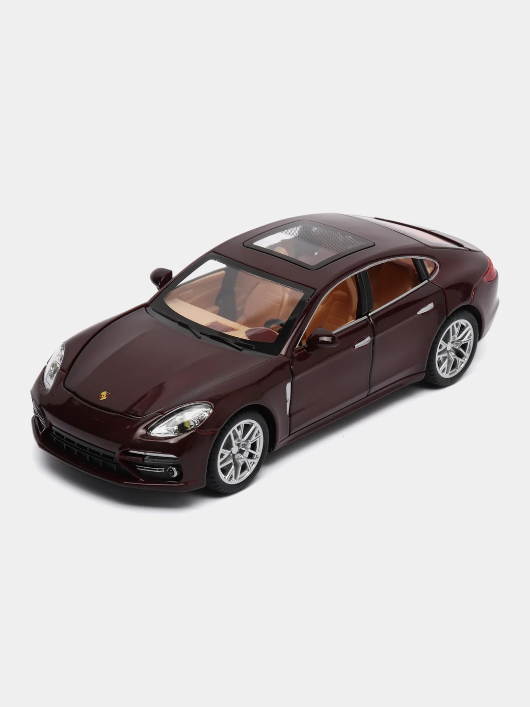 Бордовый металлическая машинка 1:24 Porsche 1900-13