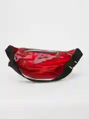 Красный сумка поясная через плечо глянцевая