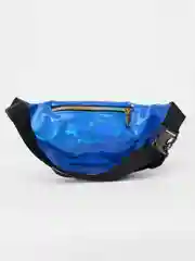 Серебряный сумка поясная через плечо глянцевая