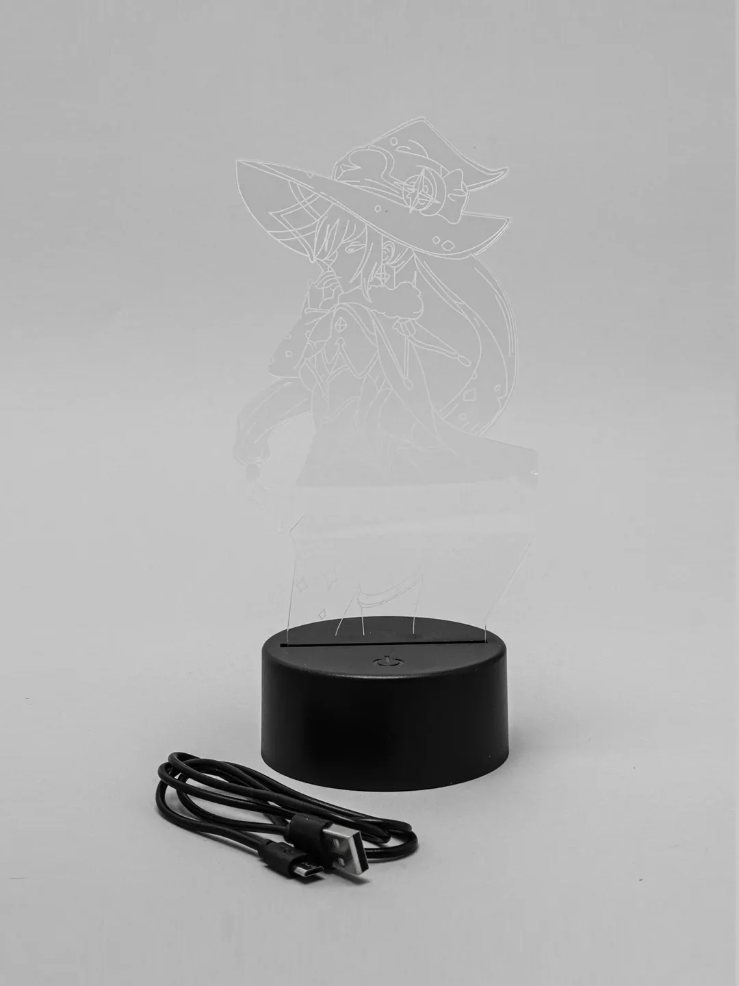 Коралловый светильник ночник 3D "Genshin Impact", светодиодная настольная лампа с USB