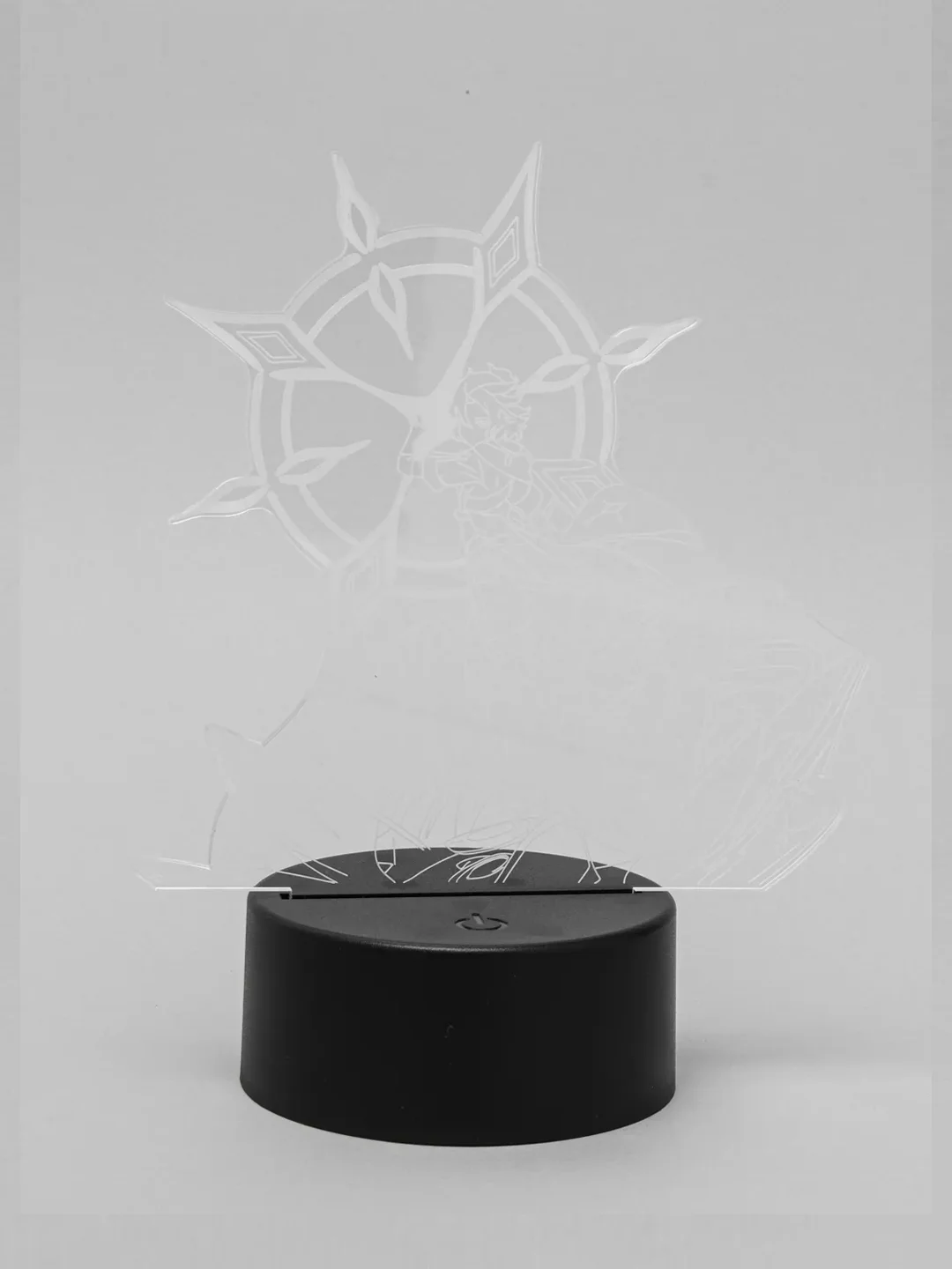 Оранжевый светильник ночник 3D "Genshin Impact", светодиодная настольная лампа с USB