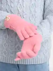 Тёмно-розовый перчатки детские