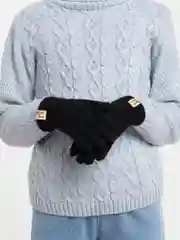 Черный перчатки детские