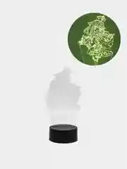 Фиолетовый светильник ночник 3D "Genshin Impact", светодиодная настольная лампа с USB