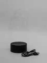 Фиолетовый светильник ночник 3D "Genshin Impact", светодиодная настольная лампа с USB