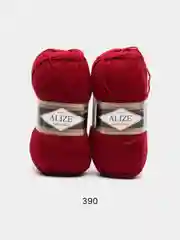 Багровый пряжа Alize Lanagold, комплект 2 штуки, 3 штуки, 49% шерсть, 51% акрил, 100 г, 240 м, Ч2