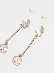 Золотой серьги клипсы на уши, сережки клипсы