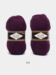 Пурпурный пряжа Alize Lanagold, комплект 2 штуки, 3 штуки, 49% шерсть, 51% акрил, 100 г, 240 м, Ч2