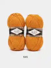 Хаки пряжа Alize Lanagold, комплект 2 штуки, 3 штуки, 49% шерсть, 51% акрил, 100 г, 240 м, Ч2