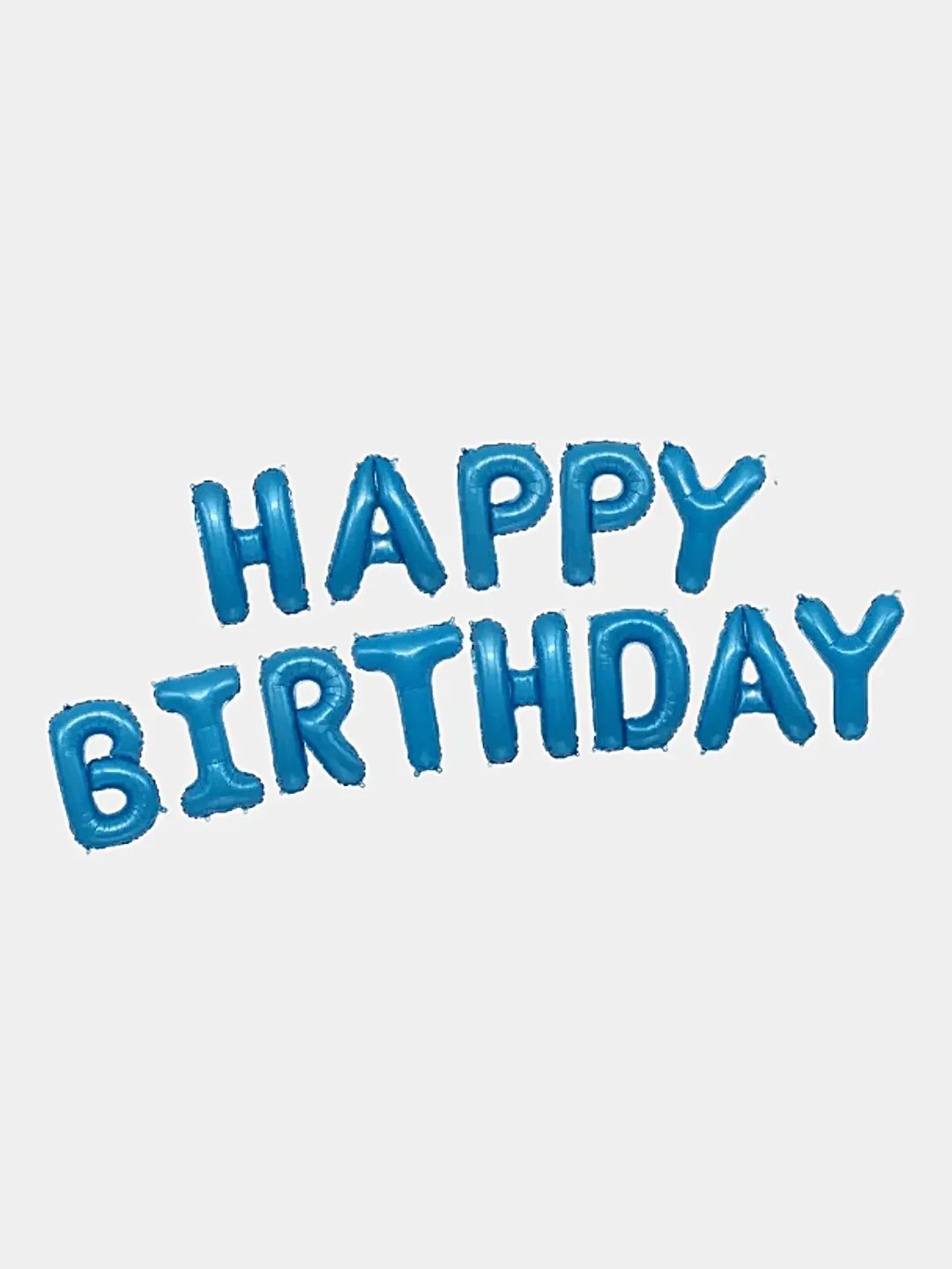 Светло-синий гирлянда из воздушных шариков Happy Birthday, гирлянда-растяжка, шары на день рождения