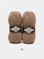 Манго пряжа Alize Lanagold, комплект 2 штуки, 3 штуки, 49% шерсть, 51% акрил, 100 г, 240 м,Ч1