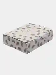 Ледяной коробка подарочная новогодняя на ленточке. 31*24,5*9 см