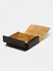 Угольный коробка подарочная новогодняя на ленточке. 31*24,5*9 см