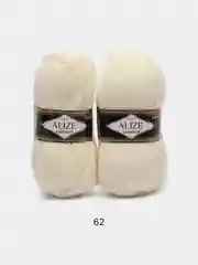 Прозрачный пряжа Alize Lanagold, комплект 2 штуки, 3 штуки, 49% шерсть, 51% акрил, 100 г, 240 м,Ч1
