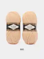 Карамельный пряжа Alize Lanagold, комплект 2 штуки, 3 штуки, 49% шерсть, 51% акрил, 100 г, 240 м,Ч1
