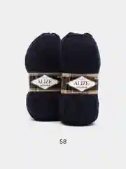 Индиго пряжа Alize Lanagold, комплект 2 штуки, 3 штуки, 49% шерсть, 51% акрил, 100 г, 240 м,Ч1