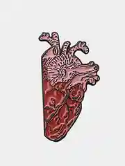 Фуксия пин Hearts, металлический, значок брошь, аксессуар, украшение на одежду