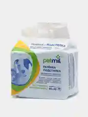 Пеленка впитывающая одноразовая Petmil для животных, 60х40 см, 30 штук