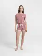 Конфетный пижама женская, с шортами