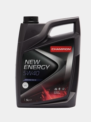 Автомобильное синтетическое моторное масло Champion New Energy 5w40, API SN/SF, 5 л